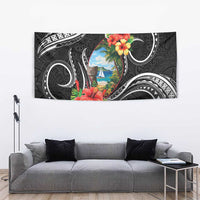 Hafa Adai Guam Tapestry Guahan Seal Chamorro Stones Tribal