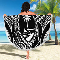 Hafa Adai Guam Inspired Tattoo Beach Blanket