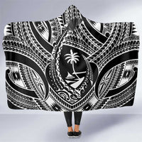 Hafa Adai Guam Inspired Tattoo Hooded Blanket LT9 One Size Black - Polynesian Pride