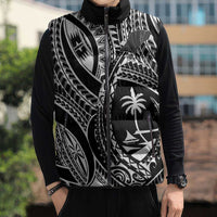 Hafa Adai Guam Inspired Tattoo Sleeveless Puffer Jacket - Polynesian Pride