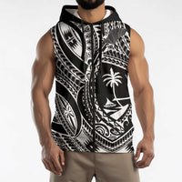 Hafa Adai Guam Inspired Tattoo Sleeveless Zip Hoodie LT9 - Polynesian Pride