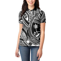 Hafa Adai Guam Inspired Tattoo Women Polo Shirt LT9 - Polynesian Pride