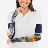 Hafa Adai Guam Seal Latte Stones Artwork Arm Sleeves LT9 - Polynesian Pride
