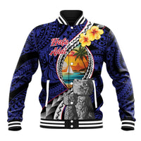 Hafa Adai Guam Seal Latte Stones Artwork Baseball Jacket