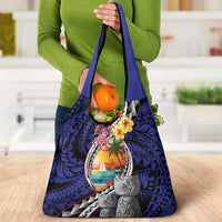 Hafa Adai Guam Seal Latte Stones Artwork Grocery Bag