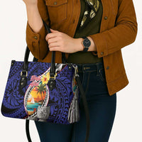 Hafa Adai Guam Seal Latte Stones Artwork Leather Bag - Polynesian Pride