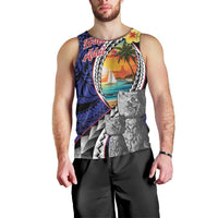 Hafa Adai Guam Seal Latte Stones Artwork Men Tank Top LT9 - Polynesian Pride