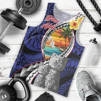 Hafa Adai Guam Seal Latte Stones Artwork Men Tank Top LT9 - Polynesian Pride