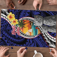 Hafa Adai Guam Seal Latte Stones Artwork Puzzle - Polynesian Pride