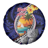 Hafa Adai Guam Seal Latte Stones Artwork Spare Tire Cover
