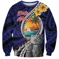 Hafa Adai Guam Seal Latte Stones Artwork Sweatshirt