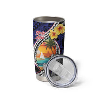 Hafa Adai Guam Seal Latte Stones Artwork Tumbler Cup