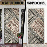 Niho Taniwha Kowhaiwhai Door Cover - Polynesian Pride