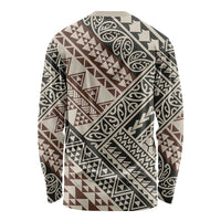 Niho Taniwha Kowhaiwhai Long Sleeve Shirt LT9 - Polynesian Pride