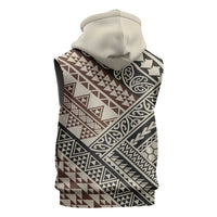 Niho Taniwha Kowhaiwhai Sleeveless Zip Hoodie LT9 - Polynesian Pride