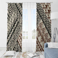 Niho Taniwha Kowhaiwhai Window Curtain LT9 - Polynesian Pride