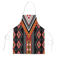 Niho Taniwha Taniko Motif Apron LT9 Red - Polynesian Pride