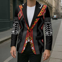 Niho Taniwha Taniko Motif Blazer LT9 - Polynesian Pride