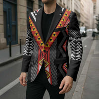 Niho Taniwha Taniko Motif Blazer LT9 - Polynesian Pride