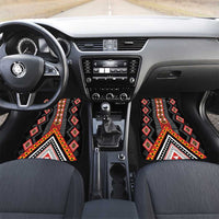 Niho Taniwha Taniko Motif Car Mats LT9 Set 2pcs - Front Red - Polynesian Pride