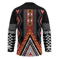 Niho Taniwha Taniko Motif Hockey Jersey LT9 - Polynesian Pride