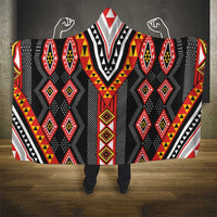 Niho Taniwha Taniko Motif Hooded Blanket LT9 - Polynesian Pride