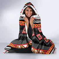 Niho Taniwha Taniko Motif Hooded Blanket LT9 - Polynesian Pride