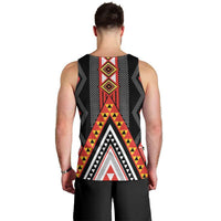 Niho Taniwha Taniko Motif Men Tank Top LT9 - Polynesian Pride