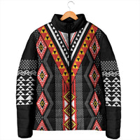 Niho Taniwha Taniko Motif Padded Jacket LT9 - Polynesian Pride