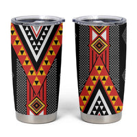 Niho Taniwha Taniko Motif Tumbler Cup LT9 Red - Polynesian Pride
