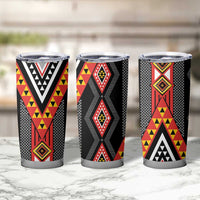Niho Taniwha Taniko Motif Tumbler Cup LT9 - Polynesian Pride