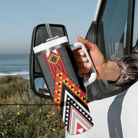 Niho Taniwha Taniko Motif Tumbler With Handle LT9 - Polynesian Pride