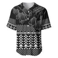 Black Taniko Kowhaiwhai Tukutuku Motif Baseball Jersey