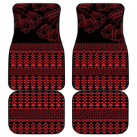 Red Taniko Kowhaiwhai Tukutuku Motif Car Mats LT9 - Polynesian Pride