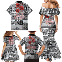 ANZAC Day Gallipoli Campaign Family Matching Mermaid Dress and Hawaiian Shirt To The End They Remain