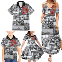 ANZAC Day Gallipoli Campaign Family Matching Summer Maxi Dress and Hawaiian Shirt To The End They Remain