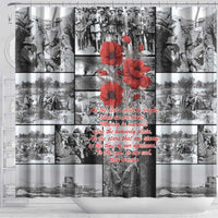 ANZAC Day Gallipoli Campaign Shower Curtain To The End They Remain