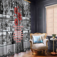 ANZAC Day Gallipoli Campaign Window Curtain To The End They Remain LT9 - Polynesian Pride