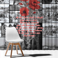 ANZAC Day Gallipoli Campaign Window Curtain To The End They Remain LT9 - Polynesian Pride