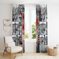 ANZAC Day Gallipoli Campaign Window Curtain To The End They Remain LT9 - Polynesian Pride
