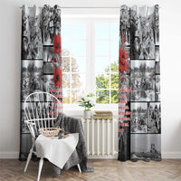 ANZAC Day Gallipoli Campaign Window Curtain To The End They Remain LT9 - Polynesian Pride