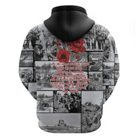 ANZAC Day Gallipoli Campaign Zip Hoodie To The End They Remain