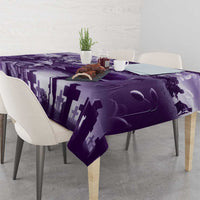 Purple ANZAC Day The Battle of Lone Pine Tablecloth Kiwi-Kangaroo Soldier Lest We Forget LT9 - Polynesian Pride
