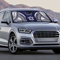 FSM Chuuk States Auto Sun Shade Micronesia Six 9 One Polynesian Tribal Pattern - Polynesian Pride