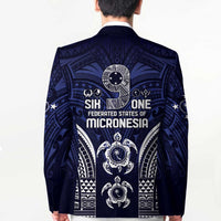 FSM Chuuk States Blazer Micronesia Six 9 One Polynesian Tribal Pattern - Polynesian Pride