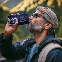 FSM Chuuk States 4 in 1 Can Cooler Tumbler Micronesia Six 9 One Polynesian Tribal Pattern