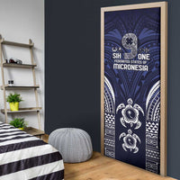 FSM Chuuk States Door Cover Micronesia Six 9 One Polynesian Tribal Pattern - Polynesian Pride