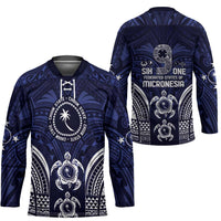 FSM Chuuk States Hockey Jersey Micronesia Six 9 One Polynesian Tribal Pattern LT9 - Polynesian Pride