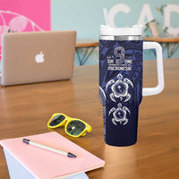 FSM Chuuk States Tumbler With Handle Micronesia Six 9 One Polynesian Tribal Pattern