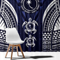 FSM Chuuk States Window Curtain Micronesia Six 9 One Polynesian Tribal Pattern
